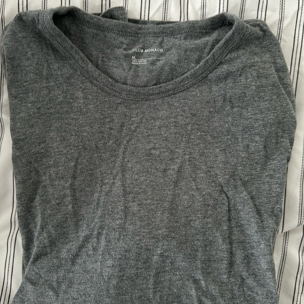 Medium cotton crew neck. Club Monaco. Will be dry cleaned and pressed